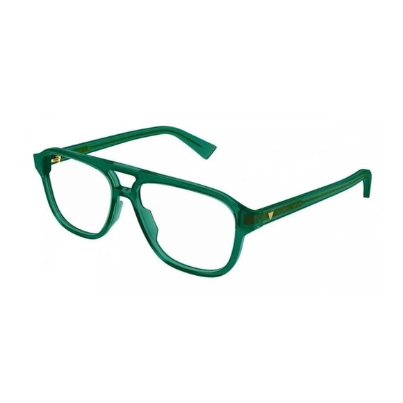 NEW  BOTTEGA VENETA EYEGLASSES GREEN AVIATOR MEN EYEWEAR BOTTEGA VENETA BV1294O - Picture 1 of 3